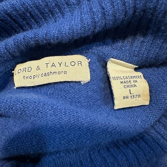 Lord & Taylor Cashmere & J Crew Sweaters - Blue and Grey Blend - Picture 3 of 4